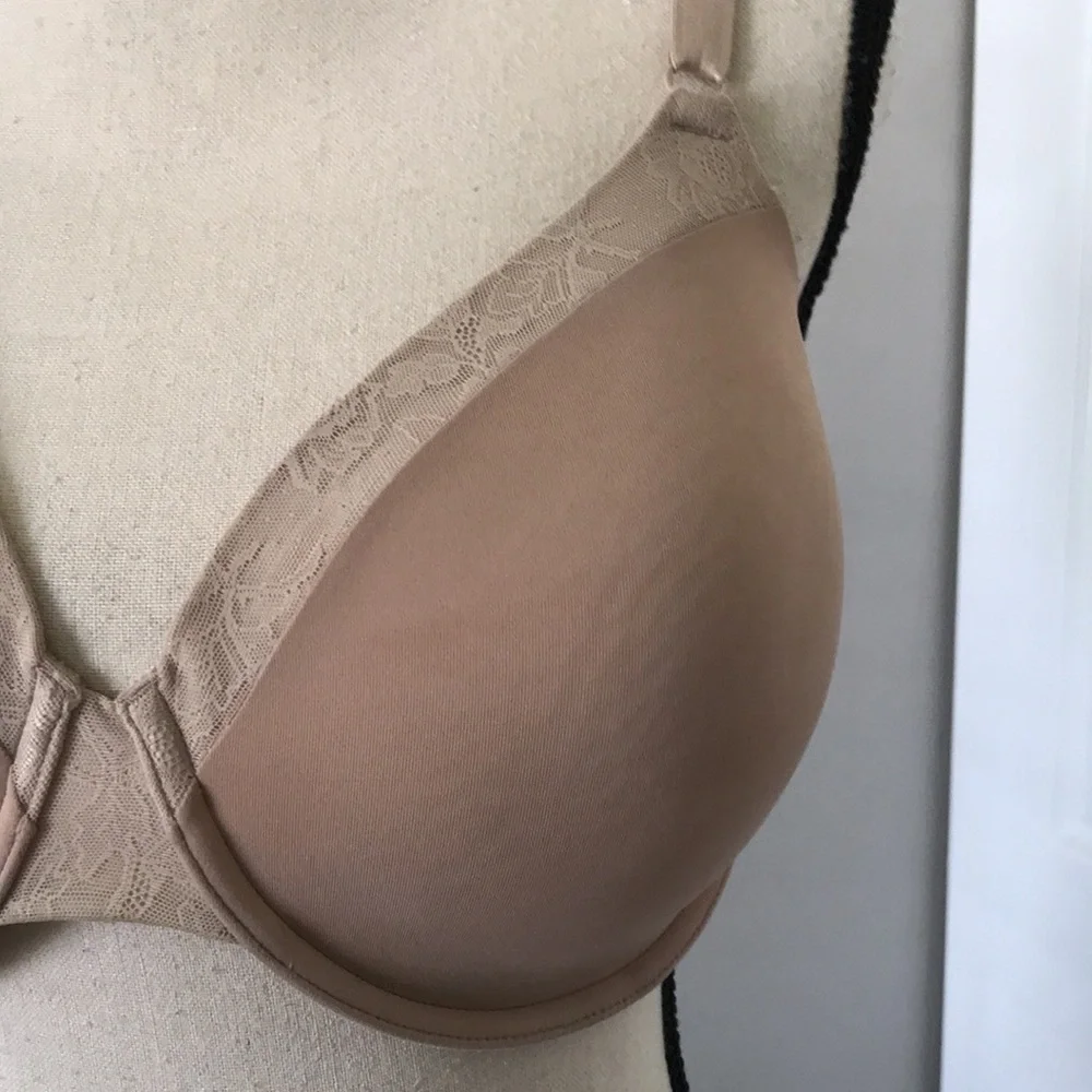 WARNERS Smooth FX Floral-Mesh Trim Tan  Bra | 40D